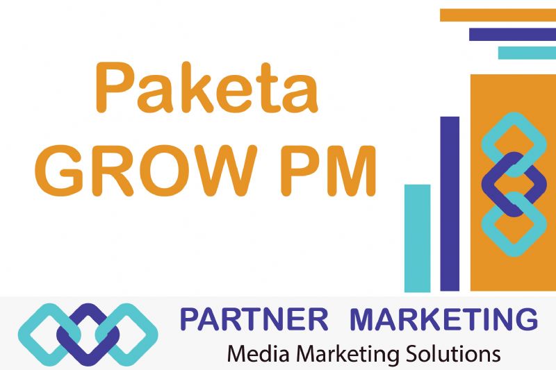 Paketa  GROW PM Media Sociale nga Partner Marketing, agjenci marketingu dixhital per rrjetet sociale, reels profesionale, fushatë reklamuese per bizneset te Panairi Online, Strategji per kontent për biznesin